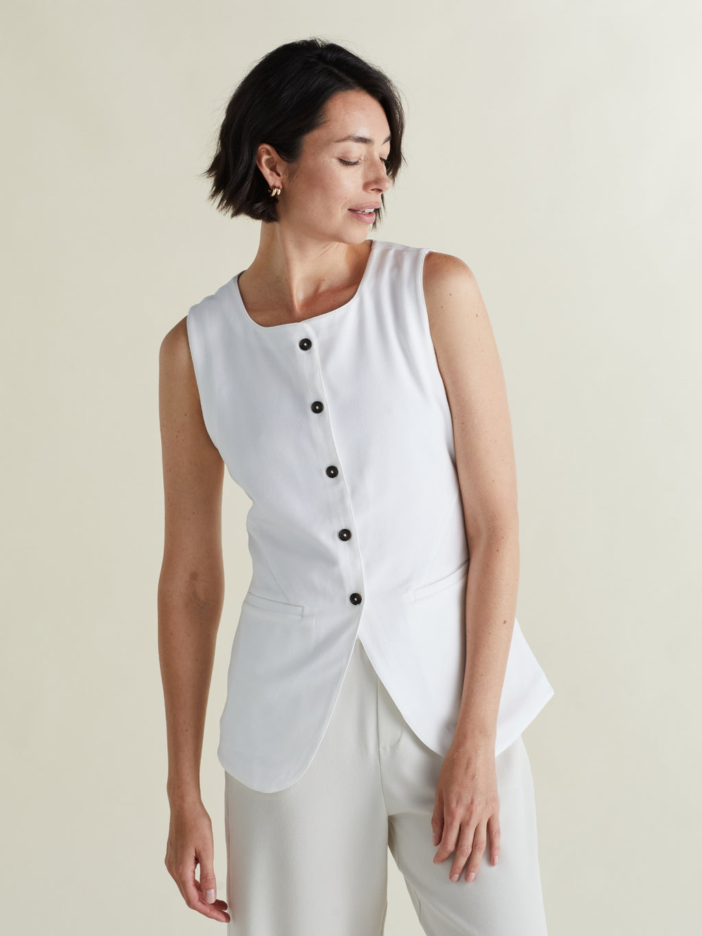 Sport Twill Long Line Vest