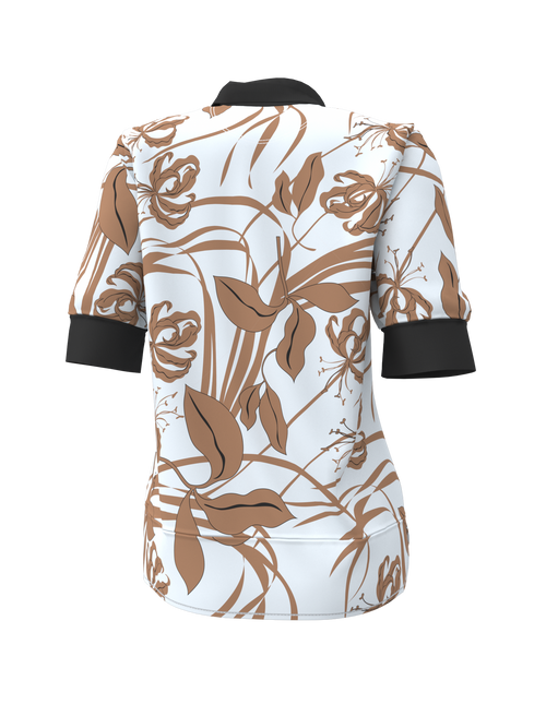 short sleeve polo with necktie