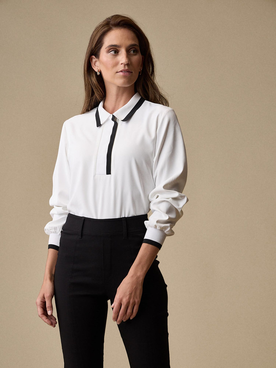 swoosh polo long sleeve